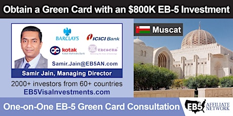 Obtain a U.S. Green Card With an $800K EB-5 Investment – Muscat tickets
