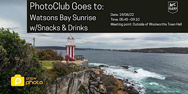 Term 2 Week 3 PhotoWalk: PhotoClub Goes to Watsons Bay Sunrise
