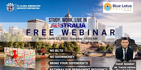 STUDY, WORK AND LIVE IN AUSTRALIA tickets