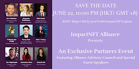 June  22 ImpactNFT Alliance Exclusive Members Event