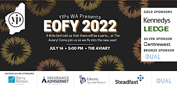 YIPs WA Presents: EOFY 2022 Sundowner at the Aviary