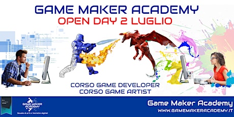 OPEN DAY - Game Maker Academy biglietti
