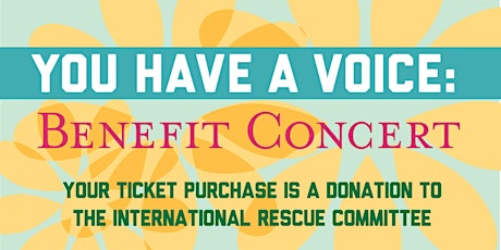 YOU HAVE A VOICE: Donation to the INTERNATIONAL RESCUE COMMITTEE  primary image