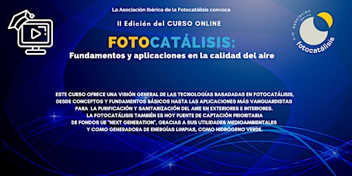 Curso Online Fotocatalisis. Edición 2022.