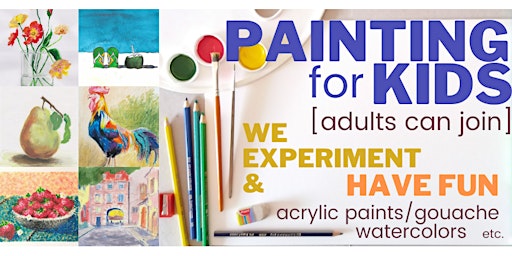 PAINTING for KIDS [7-12y.o.] - every Wednesday - [LIVE in ZOOM]