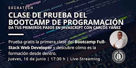 Clase de prueba del Bootcamp de Programación en JavaScript con Carlos Yáñez