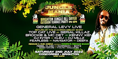 Jungle Mania Brighton All Dayer - Outdoor Terrace Party Poster