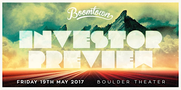 Investor Preview at Boomtown Demo Day