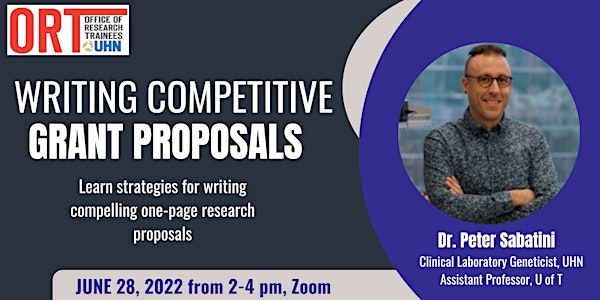 Writing Competitive Grant Proposals