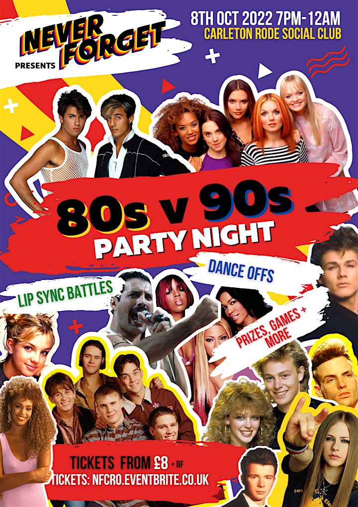 Never Forget presents 80s vs 90s PARTYNIGHT image