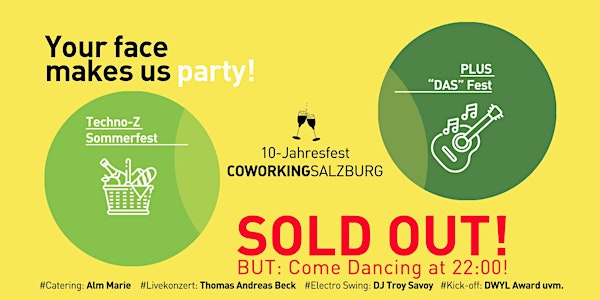 10 Jahre COWORKINGSALZBURG Fest  in Kooperation mit Techno-Z & Uni Salzburg