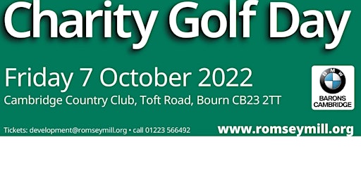 Charity Golf Day for Romsey Mill