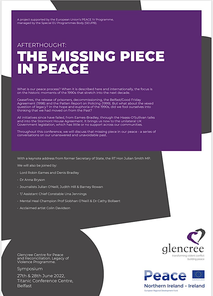 AFTERTHOUGHT: THE MISSING PIECE IN PEACE image