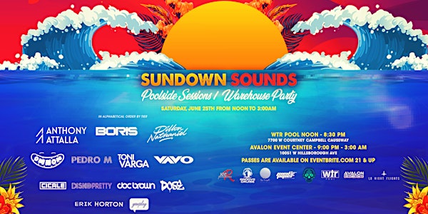 Sundown sounds "Poolside Sessions / Warehouse party