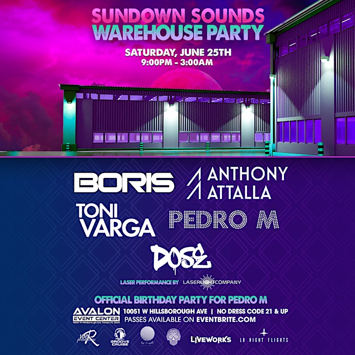 Sundown sounds "Poolside Sessions / Warehouse party image
