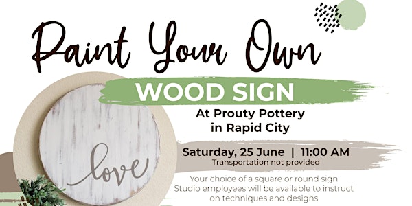 Paint Your Own Wood Sign
