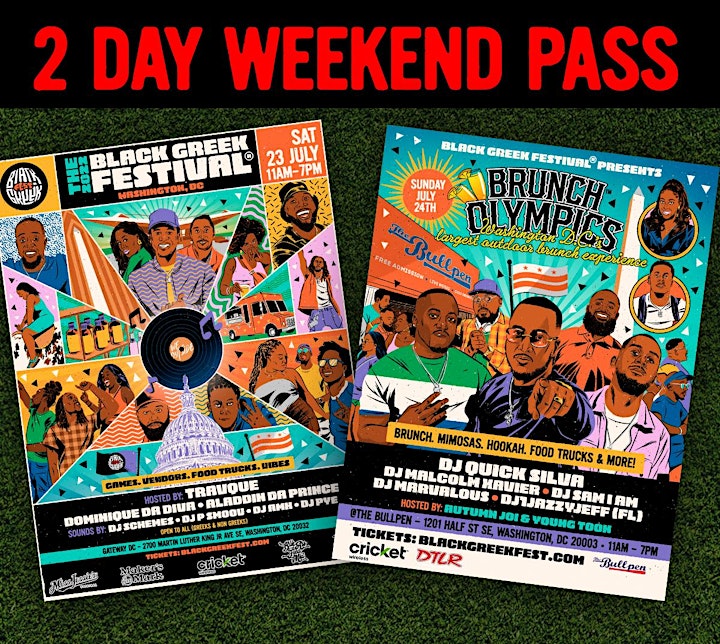 Exclusive 2 Day  Weekend Pass | Black Greek Festival 2022 image