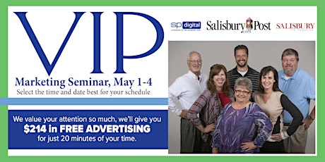 Salisbury Post VIP Marketing Presentation - Salisbury/Kannapolis primary image