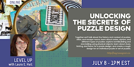 LEVEL UP! With Laura Hall: Unlocking the secrets of puzzle design tickets