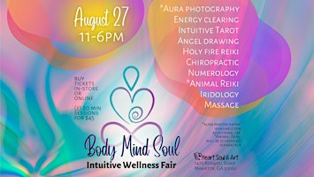 Aug 27 -  Body Mind Soul Fair (PAY IN PERSON)