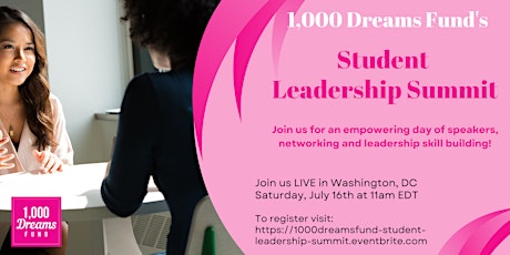 1,000 Dreams Fund Student Leadership Summit tickets