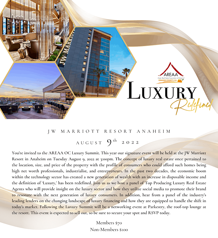 Luxury Redefined -  AREAA OC Luxury Summit image