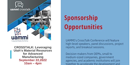 UAMMI CROSSTALK: Sponsors and Exhibitors - Price, Utah September 2022