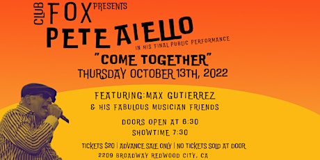 "Come Together" with Pete Aiello - Featuring Max Gutierrez & Friends