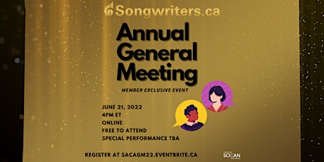 S.A.C. Annual General Meeting - Online primary image