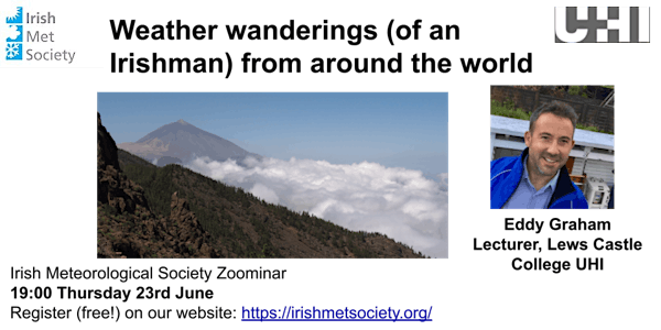 Weather wanderings (of an Irishman) from around the world