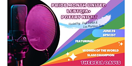Pride Month United - LGBTQIA+ Poetry Night tickets