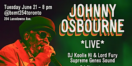 Johnny Osbourne *Live* in Toronto