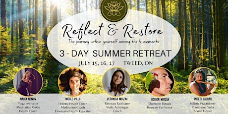 3-DAYS REFLECT & RESTORE  SUMMER RETREAT primary image