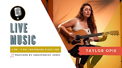 LIVE MUSIC | Taylor Opie at Waterside Place tickets