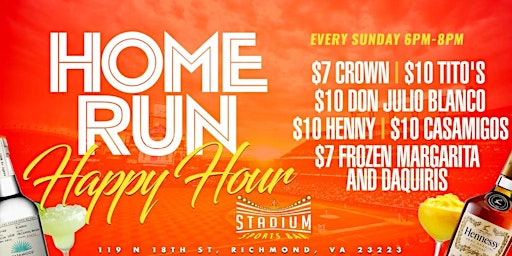 HomeRun Happy Hour @ Stadium Sports bar