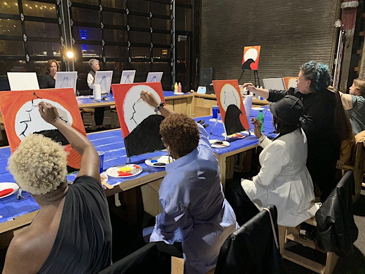 Adult Sip + Paint led by Flygirrl for The Tiny Room For Elephants Festival image
