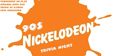 90s Nickelodeon Trivia Night