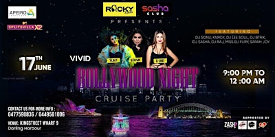 Primaire afbeelding van VIVID BOLLYWOOD  Cruise Night Party Continues