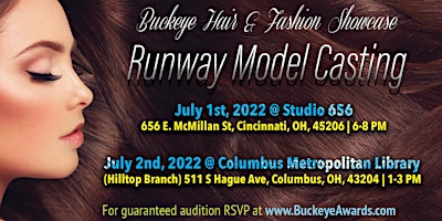 Model Casting Call #2 (Columbus) - Buckeye Awards Fashion Show 2022