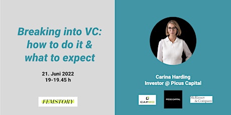 Hauptbild für "Breaking into VC"  //  Carina Harding - Picus Capital