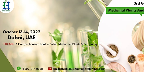 3rd Global Summit On Medicinal Plants And Natural Products