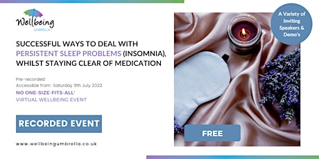 Successful Ways to Deal with Persistent Sleep Problems (Insomnia) tickets
