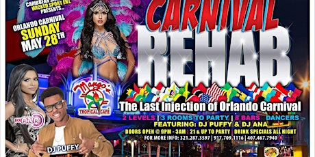 Carnival Rehab 2017 Early Bird Sold Out primary image