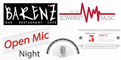 Somerset Music - Barenz Open Mic Night primary image