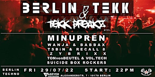 ★ BERLIN TEKK & TEKK FREAKZ ★ pres. MINUPREN & more
