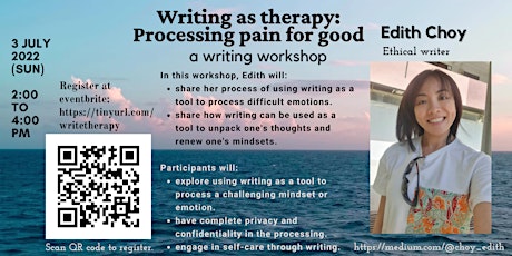 Writing as therapy: Processing pain for good tickets