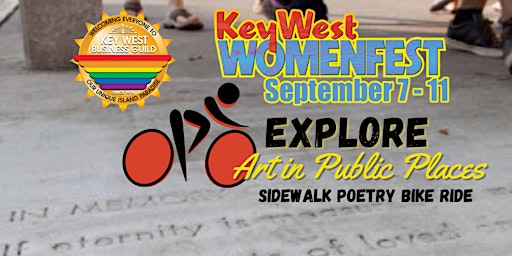 Womenfest Art in Public Places - Sidewalk Poetry Bike Ride