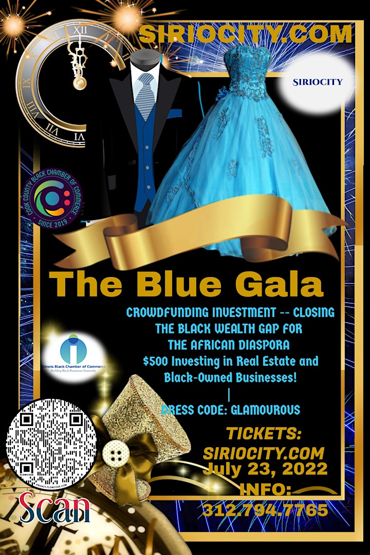 "Blue Gala" Celebrating Closing the Wealth Gap for the African Diaspora image