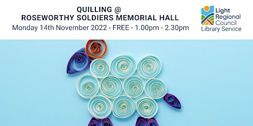 Quilling @ Roseworthy Soldiers Memorial Hall