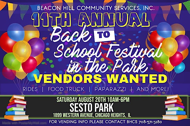 11TH ANNUAL BACK-TO-SCHOOL FESTIVAL IN THE PARK image